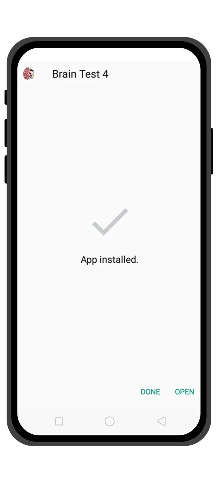 Installing Brain Test 4 mod APK on Android – HappyMod installation process