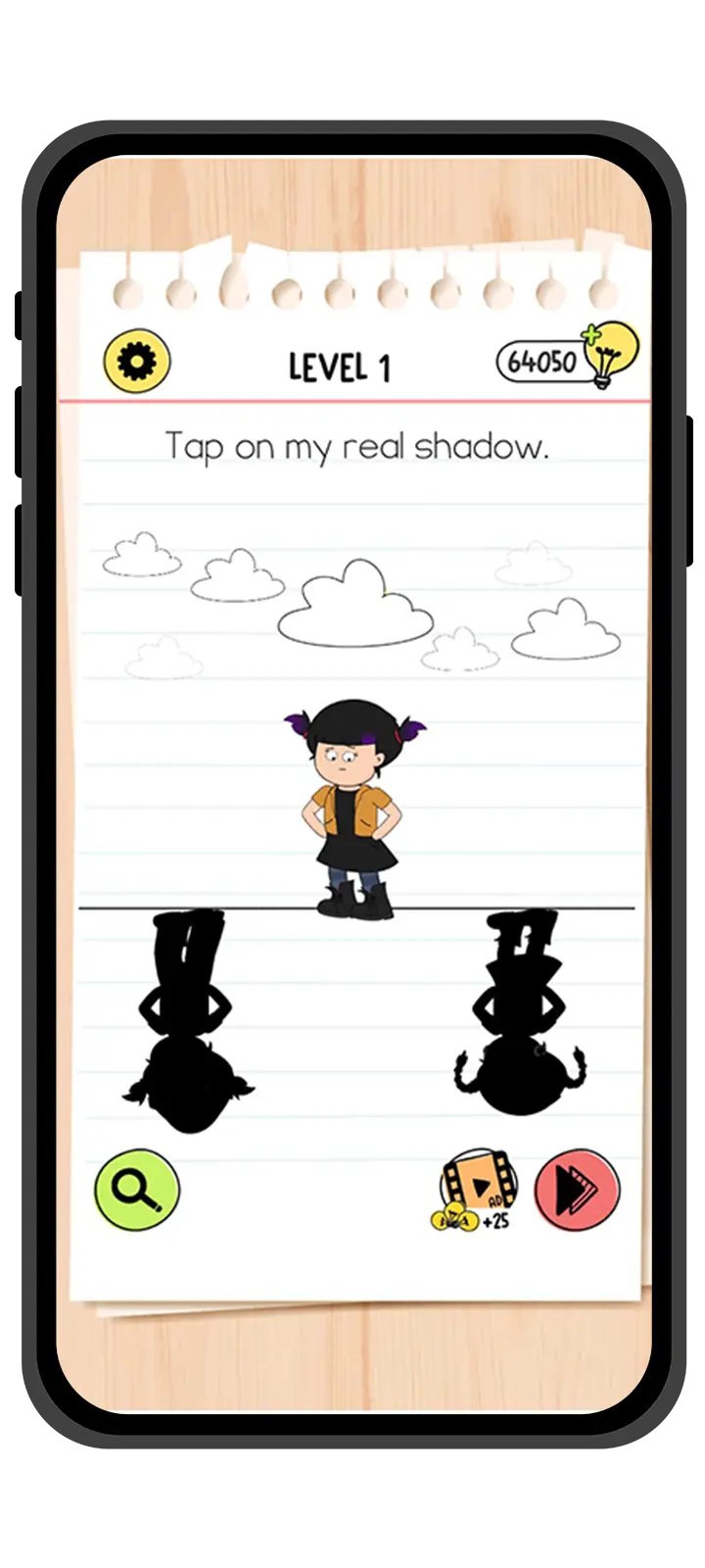 Brain Test 4 mod APK gameplay on Android – unlimited hints, unlocked levels, ad-free experience