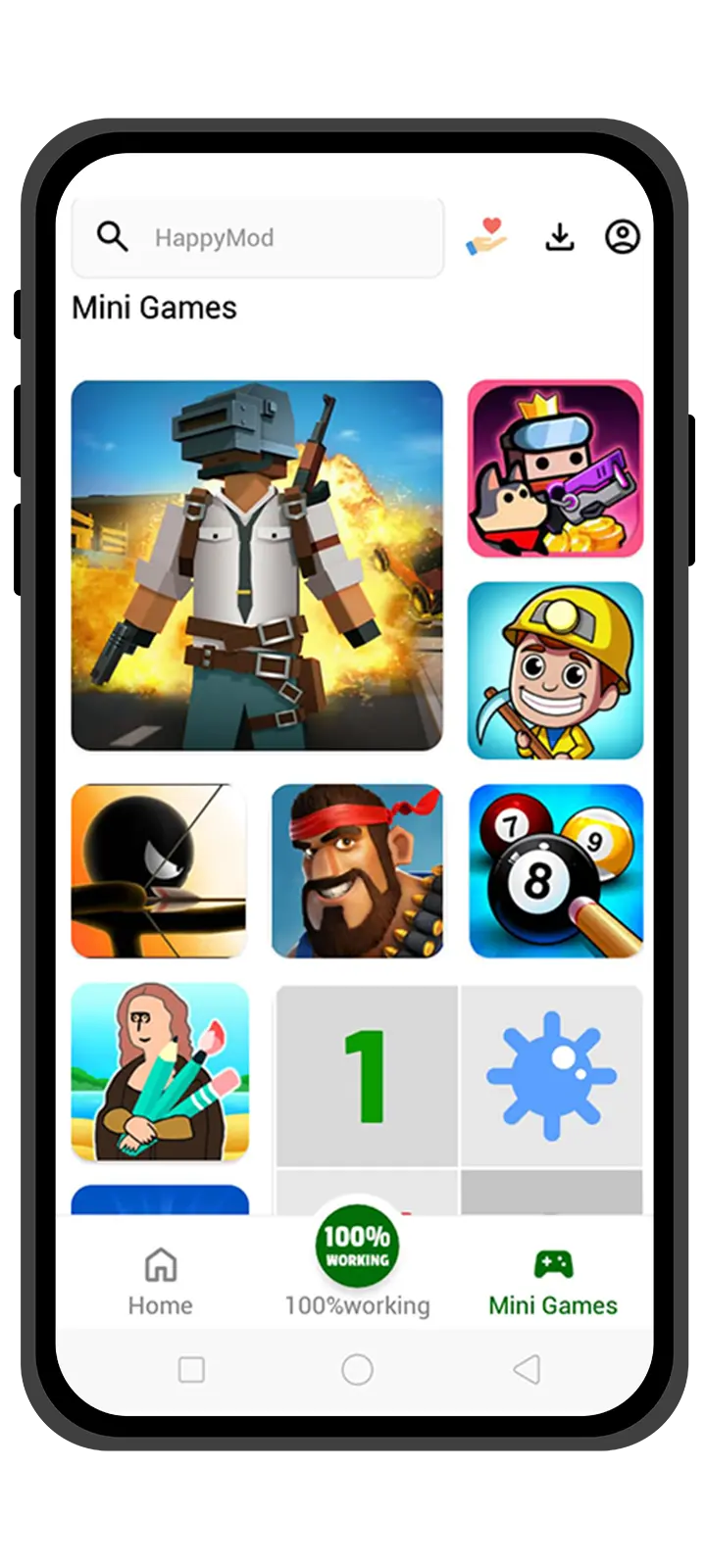 Easy mod installation with user-friendly interface on HappyMod