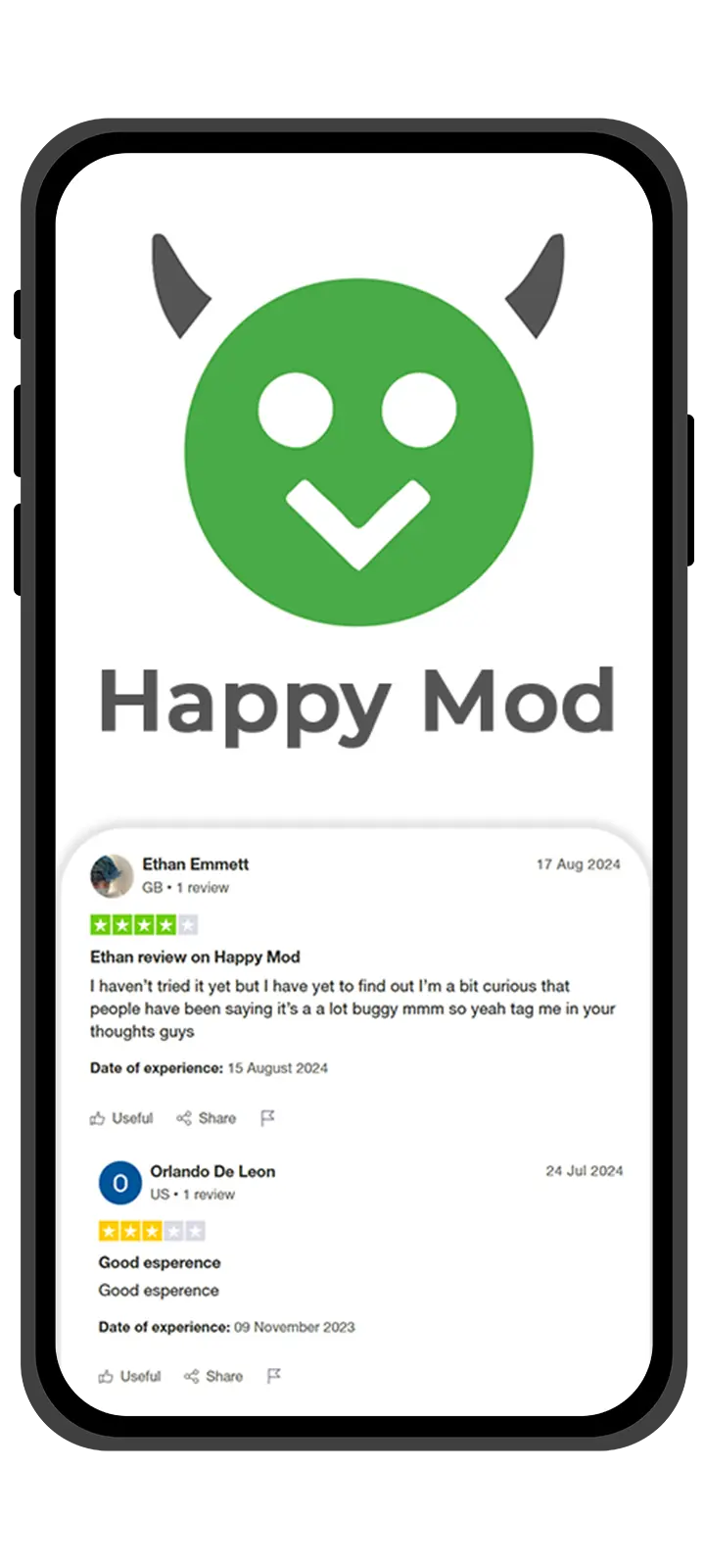 Check user reviews and ratings for mods on HappyMod before installing