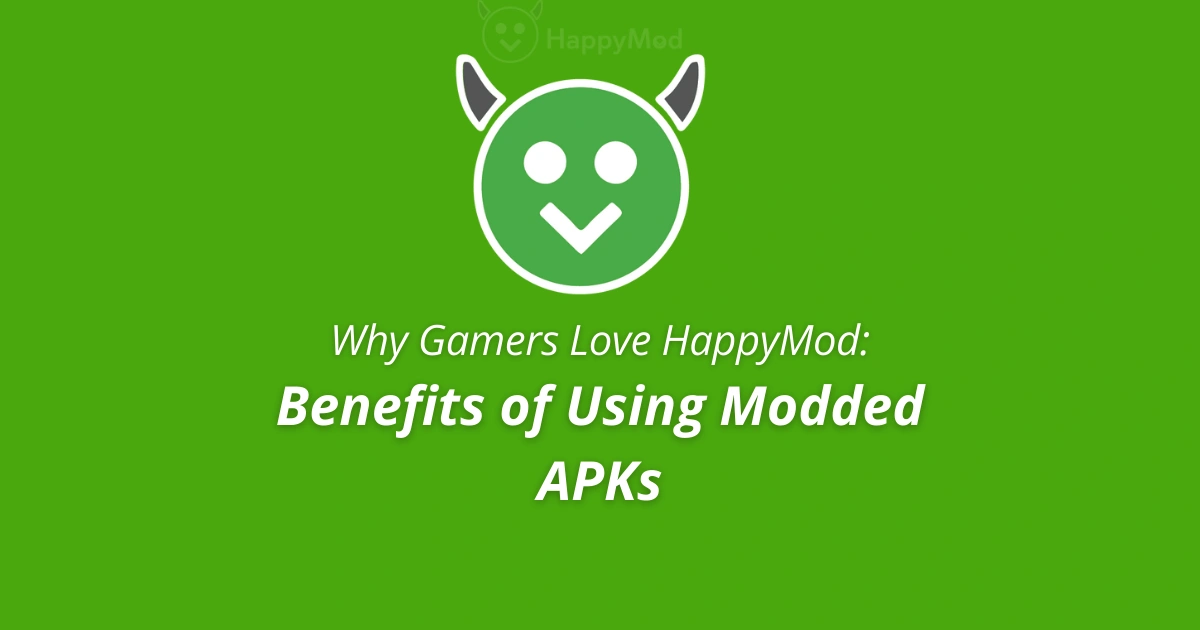 Modded APK download on Android showing unlocked premium features and smooth gaming from HappyMod.