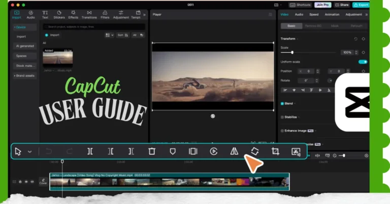 CapCut user guide for beginners editing videos on mobile and PC