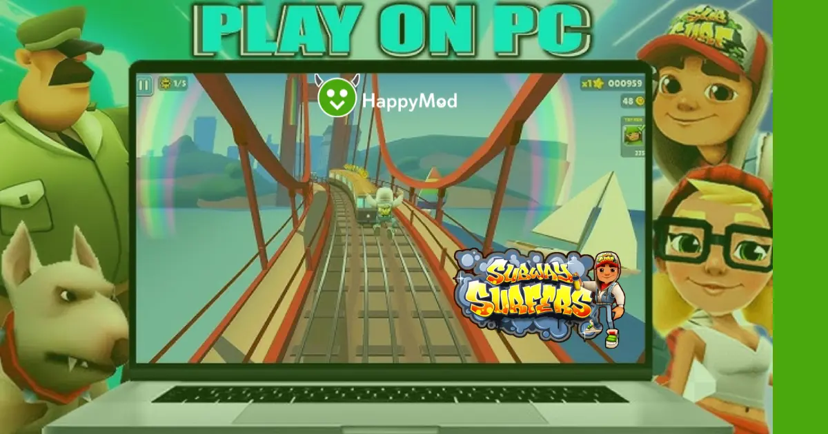 Subway Surfers download for PC on Windows using Android emulator gameplay